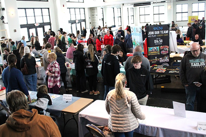 Job seekers pack the Ocean City Music Pier to look for seasonal or year-round work. (Photo courtesy of Ocean City Regional Chamber of Commerce)