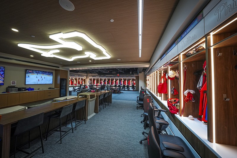 The BrainLit technology has been added to both the Phillies Spring Training clubhouse in Clearwater (seen here) and at Citizens Bank Park.