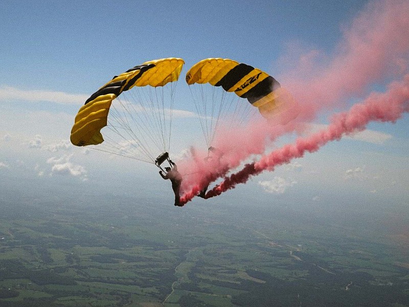 The Golden Knights will open the airshow by performing their aerobatic skydiving. (Courtesy of the Golden Knights)