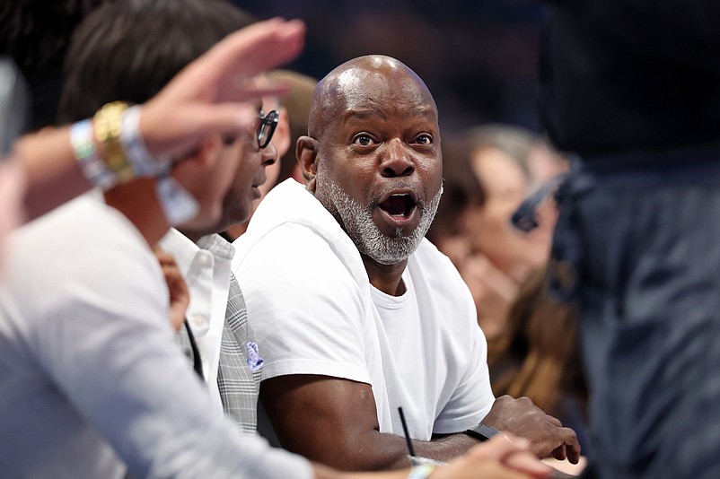 Jun 12, 2024; Dallas, Texas, USA; Dallas Cowboys former running back Emmitt Smith attends game three of the 2024 NBA Finals between the Boston Celtics and the Dallas Mavericks at American Airlines Center. Mandatory Credit: Kevin Jairaj-USA TODAY Sports