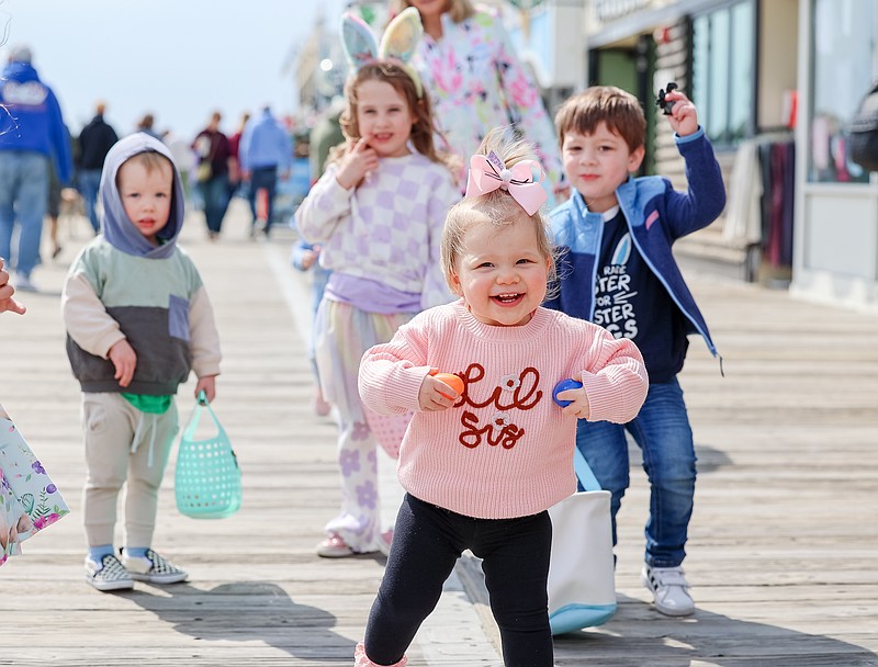 Boardwalk merchants will invite children up to age 7 to visit stores with their families to collect eggs filled with treats and toys. (Photo courtesy of Ocean City)
