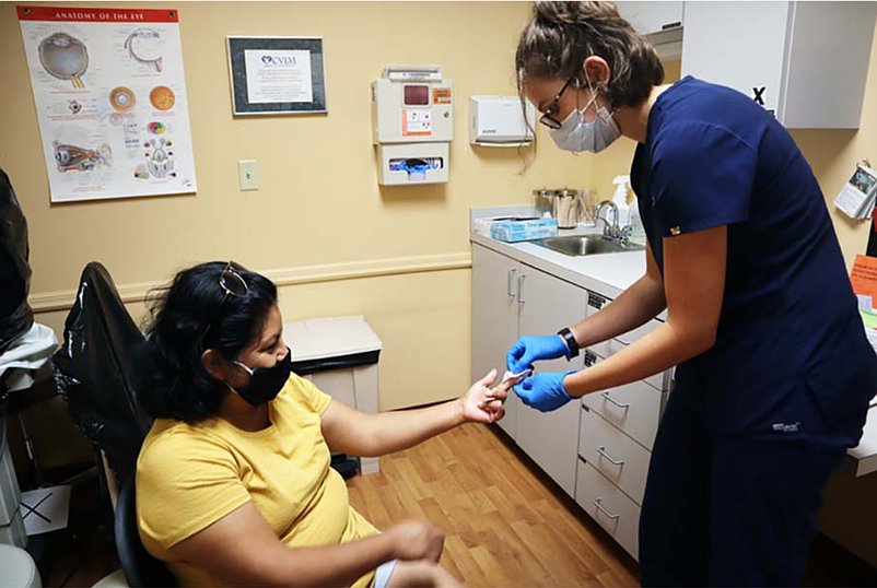 Cassidy Gallagher, a 2020 IBX Foundation nurse intern from the University of Pennsylvania, who interned at Community Volunteers in Medicine. (Credit: IBX Foundation)
