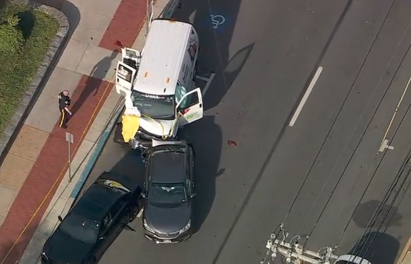One pedestrian was pronounced dead at the scene, and eight others suffered injuries. (Credit: 6ABC)