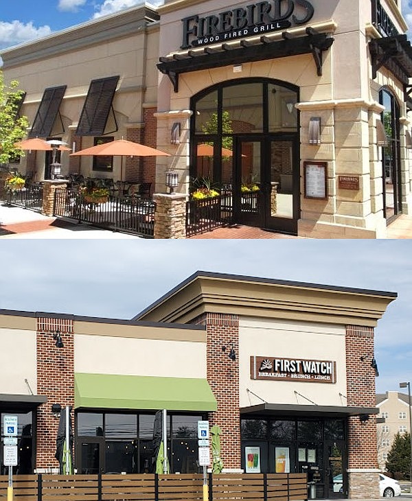 Firebirds in Upper Providence and First Watch in Audubon (Credit: Google Maps Street View)