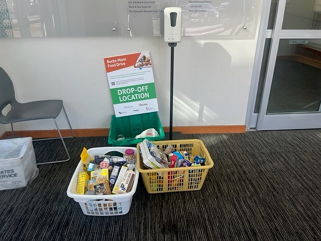 One of the drop off locations in a previous Bucks-Mont food drive organized by Magellan Behavioral Health. (Credit: Magellan Behavioral Health)