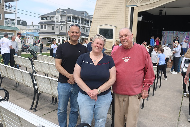 From left, City Council candidates Mike Jargowsky, Mary Tighe and J.B. Feeley are running on the “Committed to Community, Dedicated to Progress” ticket.