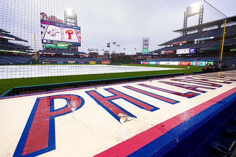 Apr 3, 2024; Philadelphia, Pennsylvania, USA; General view of Citizens Bank Park before a rain delayed game between the Philadelphia Phillies and the Cincinnati Reds. Mandatory Credit: Bill Streicher-USA TODAY Sports