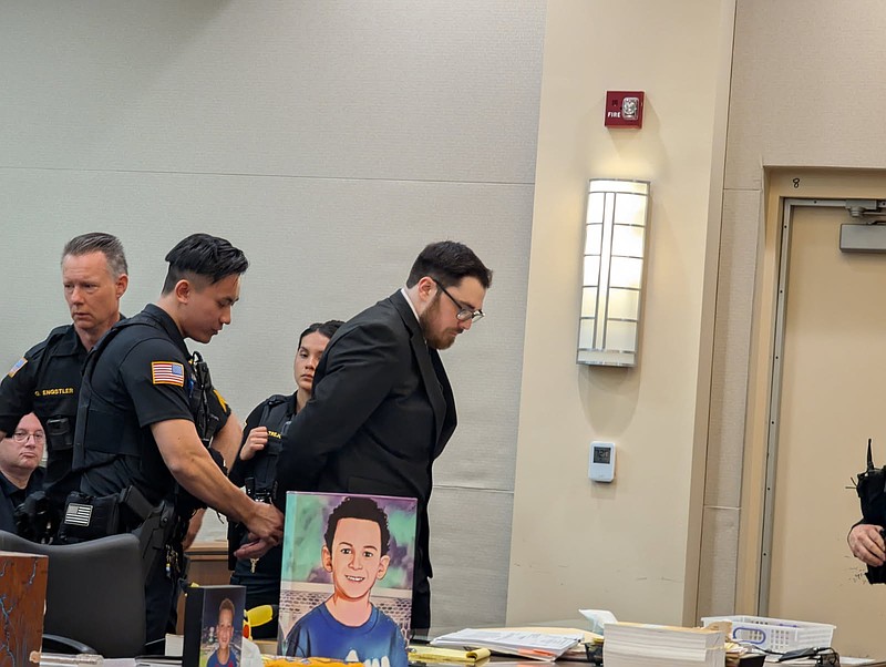 Javi's loved ones cheered as Johnston was handcuffed.