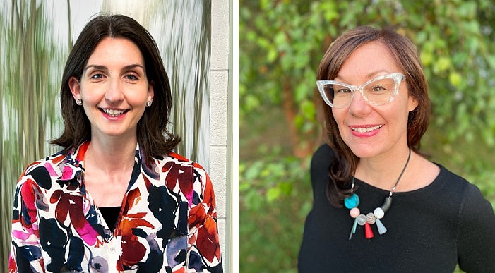 Jacqueline Burger, left, and Dr. Carolina Blatt (Credit: BCCC)