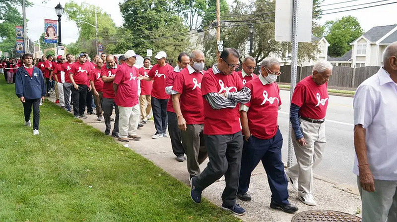 Community members participate in the 2022 BAPS Walk-Run event. (Courtesy of BAPS Charities)