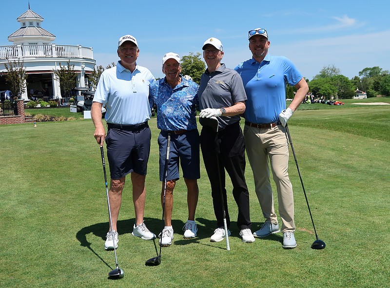 JFS/Brian Sterbeck, Howard Gross, Michael Walsh and Dave Goddard enjoyed the NFI & Brown Family Golf Tournament on May 12 to support JFS and JCC.
