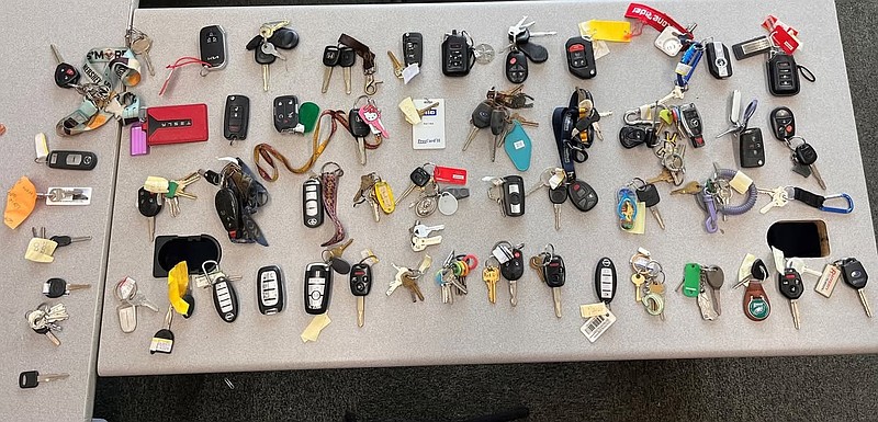 The Cape May Police Department is looking to reunite these sets of lost keys with their owners. (Courtesy of Cape May Police Department Facebook page)