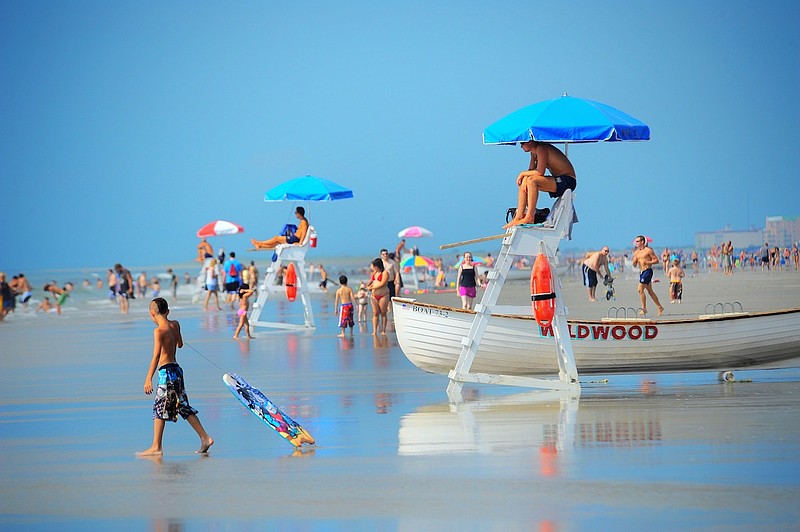 The wide beaches in the Wildwoods are popular. (Photo courtesy of USA Today)