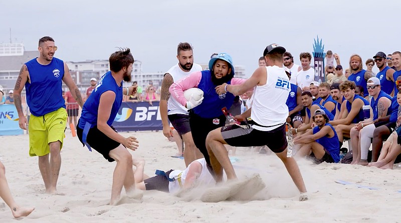 The Beach Football League action will unfold on the sand. (Photo courtesy of the Greater Wildwoods Tourism Improvement and Development Authority)