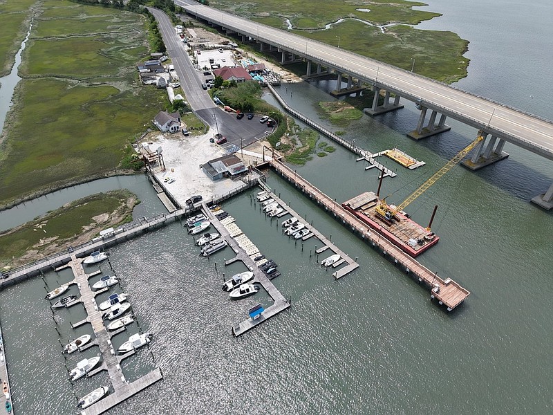 Improvements to the Grassy Sound Fishing Pier include the replacement of the existing bulkhead and construction of a new pier. (Photo courtesy of Cape May County)