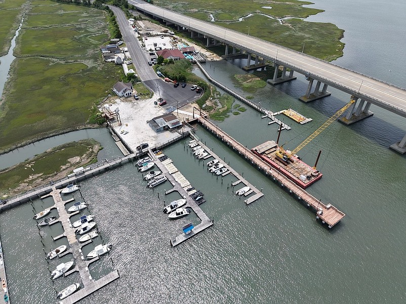 Improvements to the Grassy Sound Fishing Pier include the replacement of the existing bulkhead and construction of a new pier. (Photo courtesy of Cape May County)