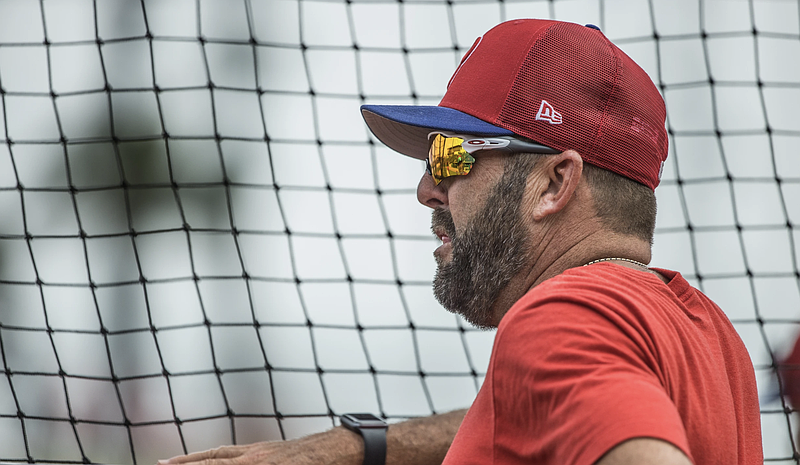 Kevin Long is the Phillies' hitting coach. (Cheryl Pursell)