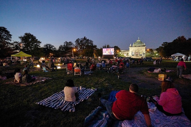 Movie streaming in a Park in Philadelphia. (Credit: Fairmount Park Conservancy)