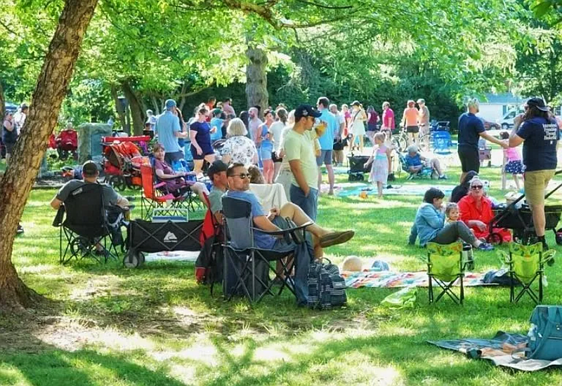 North Wales residents gathered for summer fun at Weingartner Park at the town’s Summer Kickoff event in June 2024. (Credit: North Wales Borough)