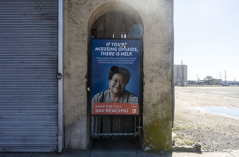 A Reach NJ poster along Pacific Ave. in Atlantic City. (Daniella Heminghaus)