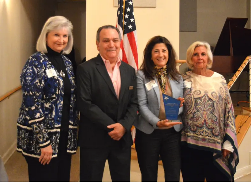 Joanne O. Kline, MA, Founding Executive Director and Program Associate, of VNA; Bob Gallagher, CEO of North Penn YMCA; Diana Loukedis Doherty MA, Executive Director of VNA; and Nancy Becker, Board of Directors of North Penn YMCA. (Credit: North Penn YCMA)