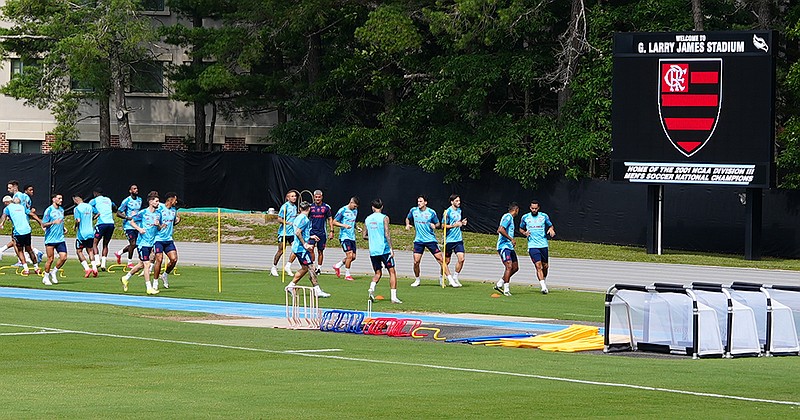 STOCKTON/Flamengo is the most followed club in Brazil with more than 50 million followers on social media. The team is practicing at Stockton University during the FIFA Club World Cup.