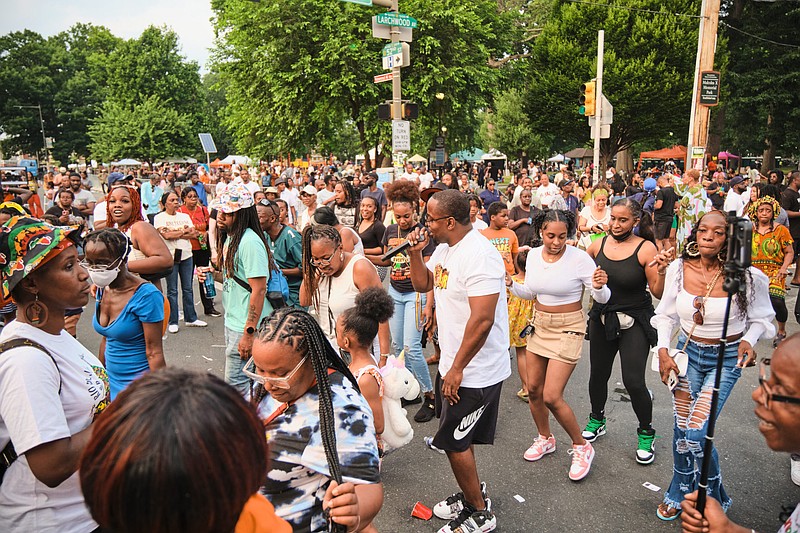 Crowd gathering at a past Juneteenth Festival. (Credit: Juneteenth Philly)