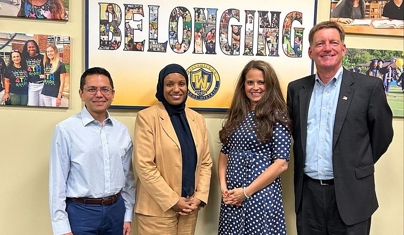 Dr. James Crisfield, far right, closes out his 10 years as Wissahickon's Superintendent. (Credit: Wissashickon School District/Instagram.com).