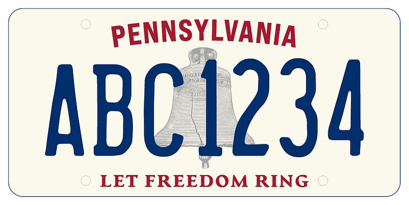 Pennsylvania's new-look license plate, courtesy of pa.gov.