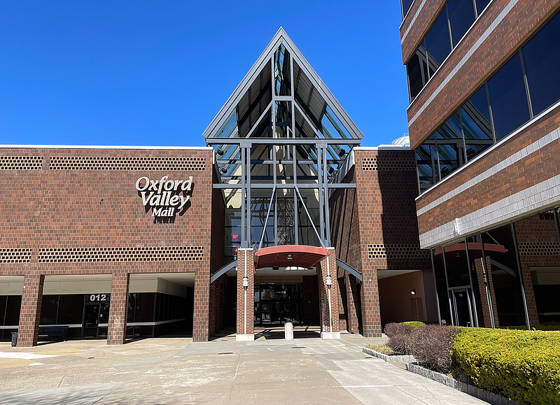 One of the entrances to Oxford Valley Mall in Bucks County (Credit: Mall's Wikipedia page)