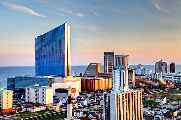 Atlantic City skyline.