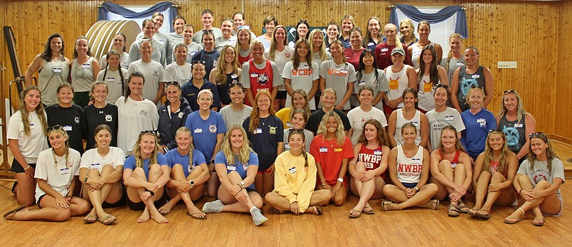 A total of 61 female lifeguards from 16 beach towns attended the South Jersey Women's Lifeguard Conference in Sea Isle City. (Photo courtesy of Sea Isle City)