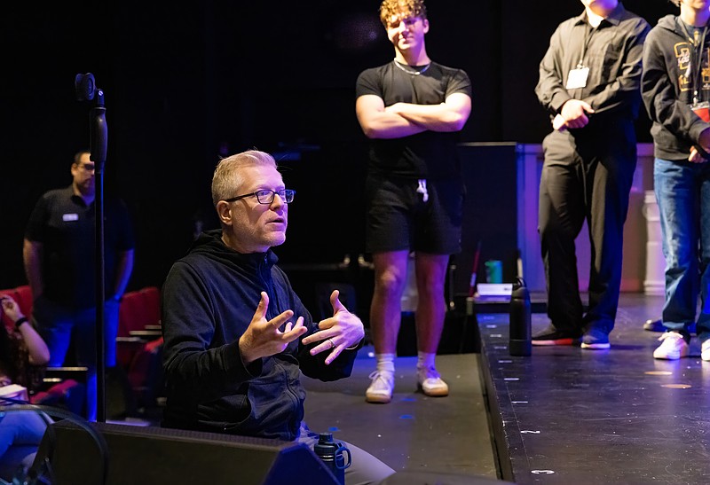 KRISTANN MICHAEL/Original Broadway cast member of Jonathan Larson’s ‘RENT’ spent July 2 teaching a masterclass to students participating in ‘Gateway to the Arts’ at Somers Point’s Gateway Playhouse. The students will perform in ‘RENT: School Edition' Aug. 8-9.