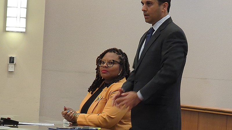 Constance Days-Chapman with her attorney, Lee Vartan.