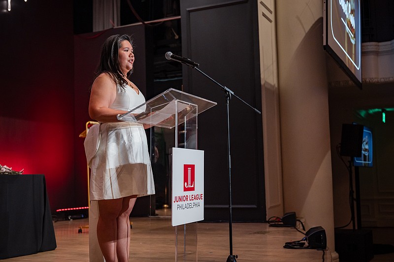 The Junior League of Philadelphia held its annual May celebration at The Bellevue Hotel on May 20, commemorating a year of hard work. During the event, the new board of directors was announced, including president Pam Phojanakong. (Credit: JLP)