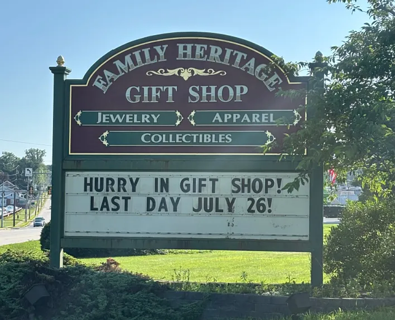 The Family Heritage Gift Shop will close on July 26 after 41 years in Franconia Township. (Courtesy of Sheryl Derstine)