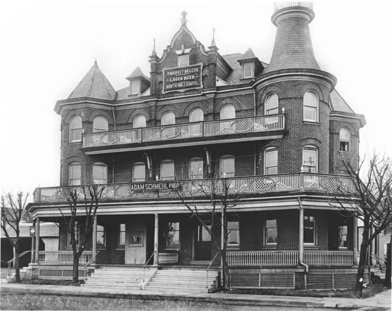 The North Wales Hotel at Fifth and Walnut Streets in North Wales. (Photo courtesy of North Wales Borough)
