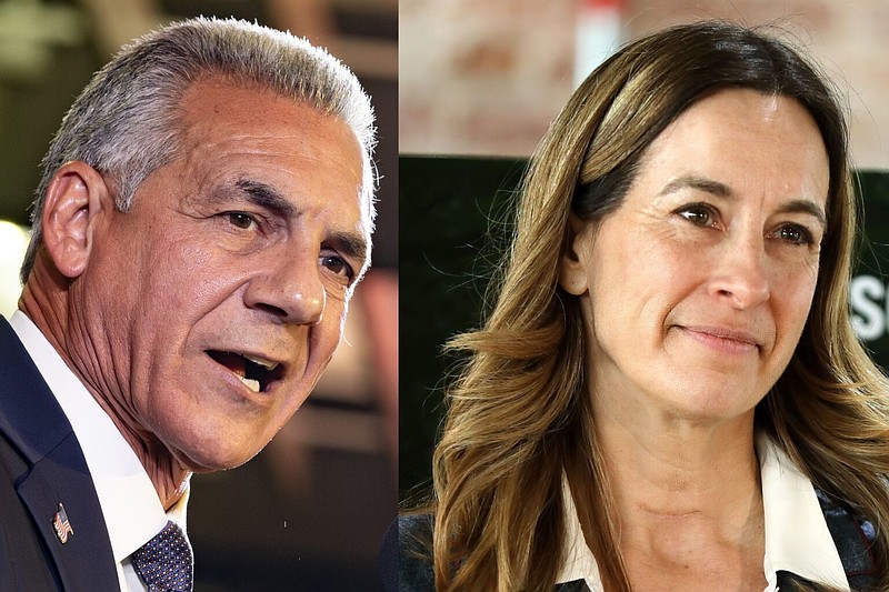 Republican Jack Ciattarelli and Democrat Mikie Sherrill will face off in November to succeed Gov. Phil Murphy in 2025. (Photos by Hal Brown and Amanda Brown)