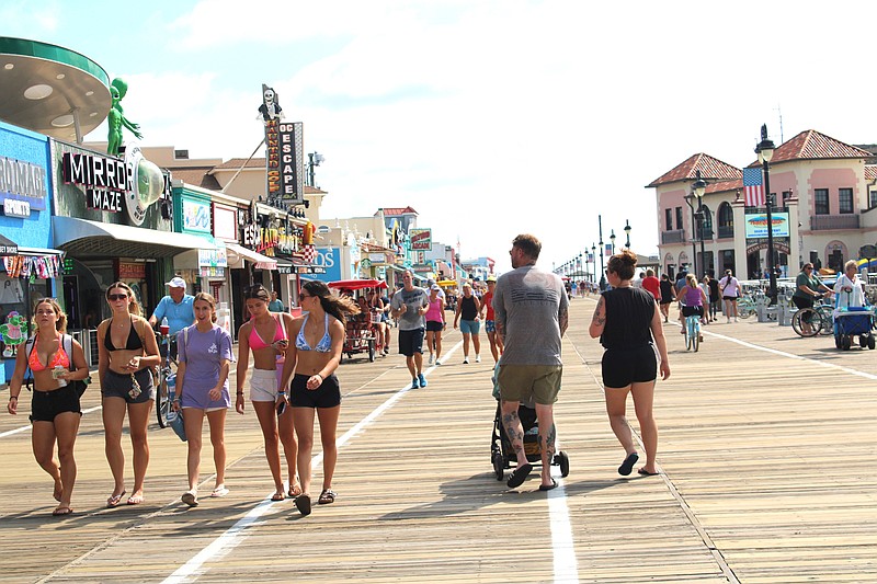 The popular Boardwalk needs reconstruction periodically to keep it in good shape.