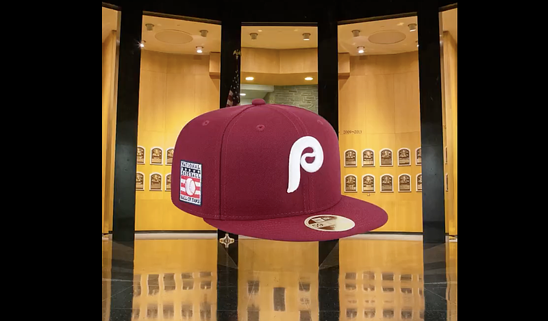 The Phillies will wear their maroon throwback caps with a Hall of Fame patch. (MLB)