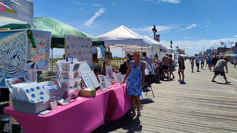 The Boardwalk Art Show will feature fine art, including oils, acrylics, watercolors, drawings, mixed media and photography. (Photos courtesy of Ocean City)