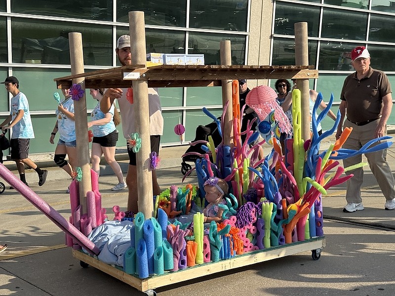 Cassidy Synder, 9 months old, of American Fork, Utah, wins the Large Float category with her “Mermaid Under the Boardwalk” theme. (Photos courtesy of the Greater Wildwoods Tourism Improvement and Development Authority)