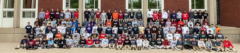 St. Joe's Prep Class of 2021 on College Decision Day. (Credit: St. Joe's Prep)