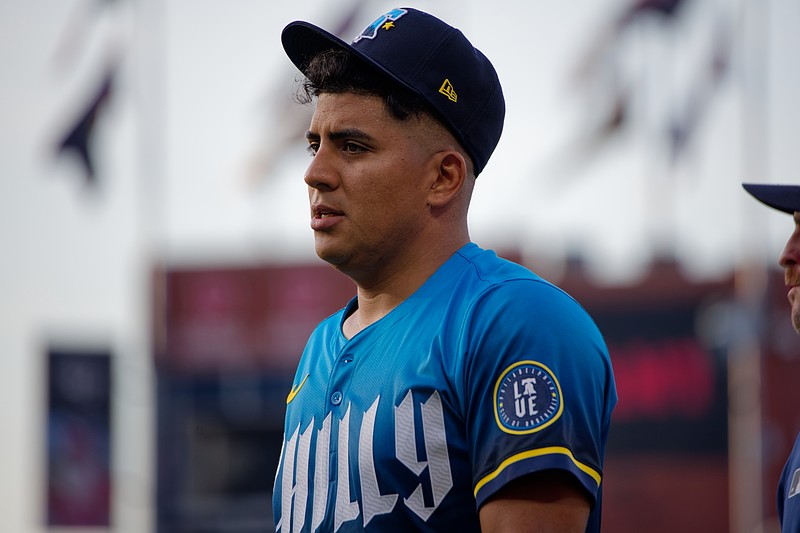 Aug 1, 2025; Philadelphia, Pennsylvania, USA; Philadelphia Phillies pitcher Ranger Suárez heads to the dugout before a game against the Detroit Tigers at Citizens Bank Park. (Grace Del Pizzo/On Pattison)