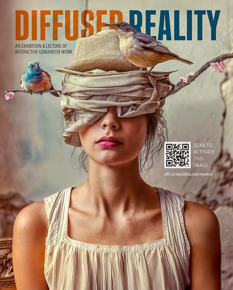 Montgomery County Community College will host artist Dan Marcolina’s latest
exhibition “Diffused Reality” beginning Tuesday, Aug. 26. Static images come to life when visitors scan them using their smartphones. Photo by Dan Marcolina.