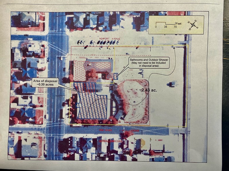 PROVIDED/This rendering shows where the former ice rink was located.