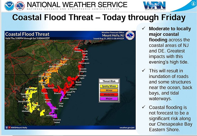 The threat of serious flooding is concentrated in the bayside and oceanfront communities.