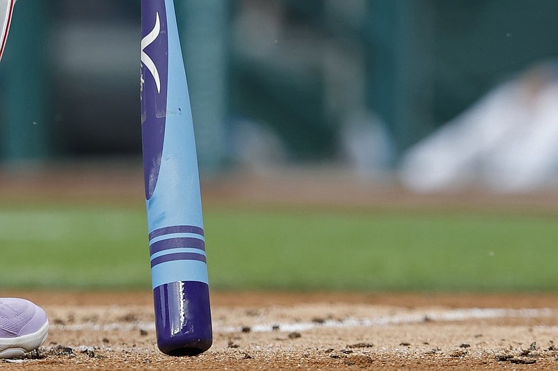 Aug 15, 2025; Washington, District of Columbia, USA; Philadelphia Phillies outfielder Harrison Bader (2) holds his bat in the on deck circle prior to an at bat against the Washington Nationals during the first inning at Nationals Park. Mandatory Credit: Geoff Burke-Imagn Images