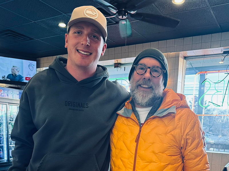 Andy Szekely, right, with former candidate Greg Gilrain (Credit: Greg Gilrain/Facebook)