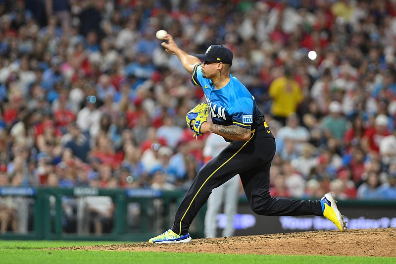 Aug 22, 2025; Philadelphia, Pennsylvania, USA; Philadelphia Phillies pitcher Jhoan Duran (59) pitches against the Washington Nationals during the ninth inning at Citizens Bank Park. Mandatory Credit: John Jones-Imagn Images